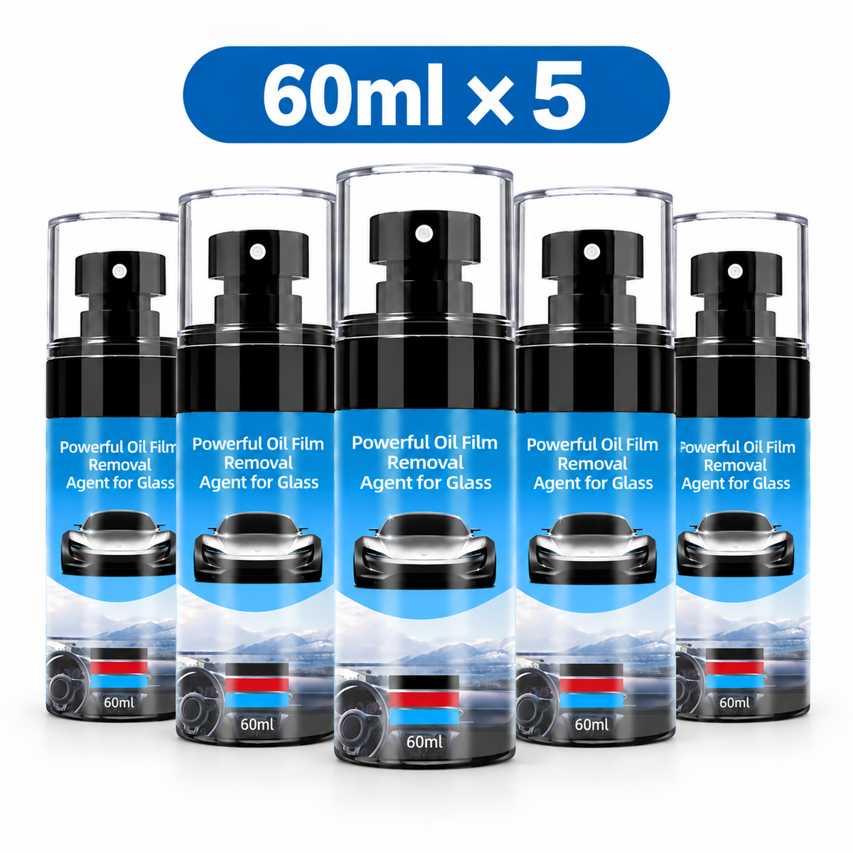 Powerful Car Glass Oil Film Remover – Crystal-Clear Visibility