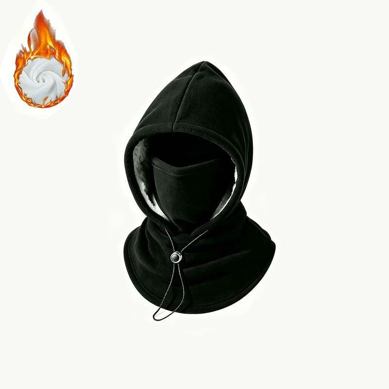 2-in-1 Fleece Winter Hat & Face Mask – Windproof Outdoor Cycling Headwear