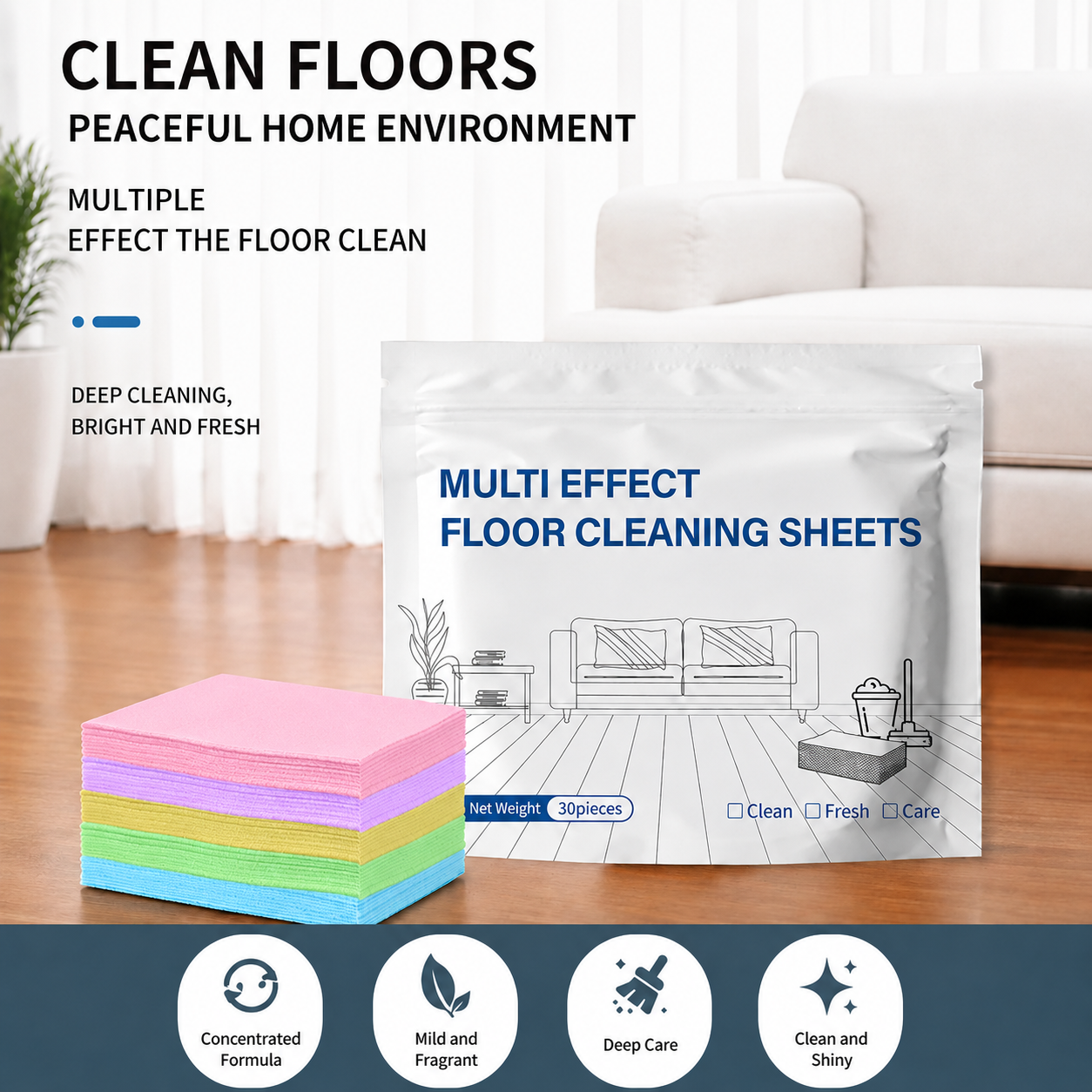 🔥Multi-Surface Antibacterial Cleaner for Hardwood, Tile & Laminate