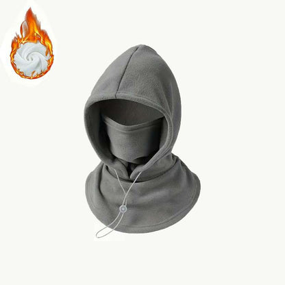 2-in-1 Fleece Winter Hat & Face Mask – Windproof Outdoor Cycling Headwear