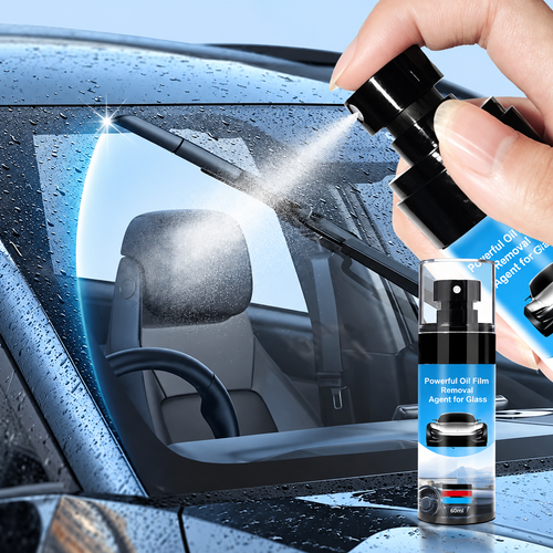 Powerful Car Glass Oil Film Remover – Crystal-Clear Visibility