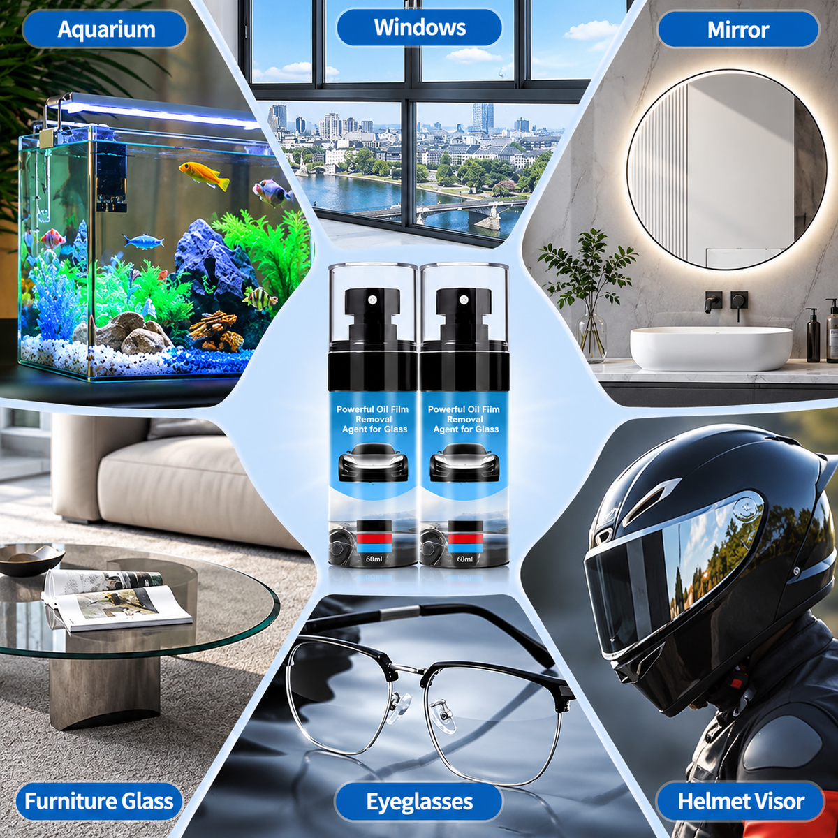 Powerful Car Glass Oil Film Remover – Crystal-Clear Visibility