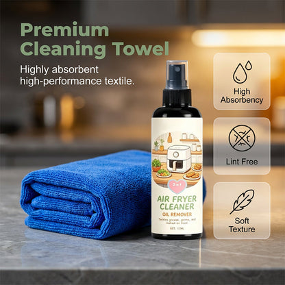 2-in-1 Air Fryer Cleaner and Degreaser Spray-50ml+Towel