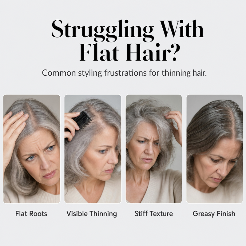 Peach-Scented Volumizing Hair Spray – Instant Root Lift & All-Day Hold（UP）